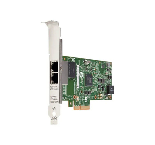 HP Dual-Ports Ethernet Network Adapter 100Mbps 10Base-TX/100Base-T. Compatible with ProLiant DL360p Gen8 servers.